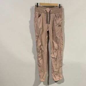 Maloja Beige Athletic Pants with Logo